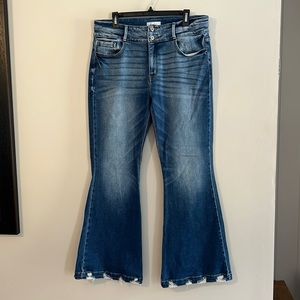 EUC Kancan Signature high rise flare size 32